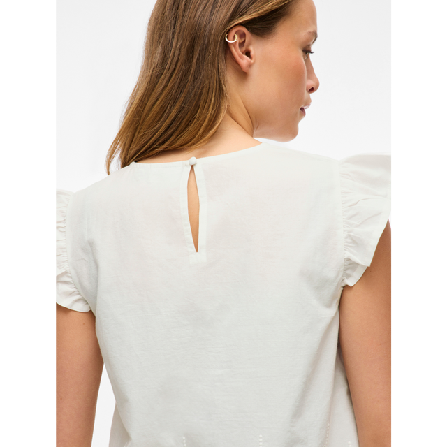 VILA Vihortensa O-Neck Frill Top