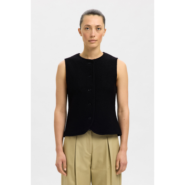 Selected Femme Darla Knit Button vest