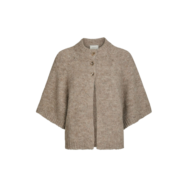 Neo Noir Benuta Fluffy Knit Cardigan