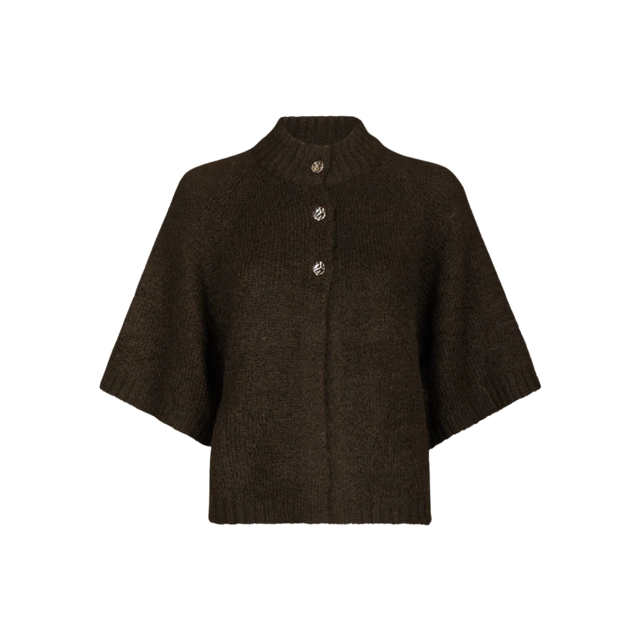 Neo Noir Benuta Fluffy Knit Cardigan