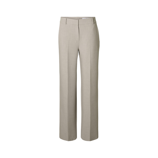 Selected Women SLFRITA MW WIDE PANT MELANGE