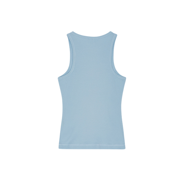 Ganni Soft Cotton Rib Tank Top