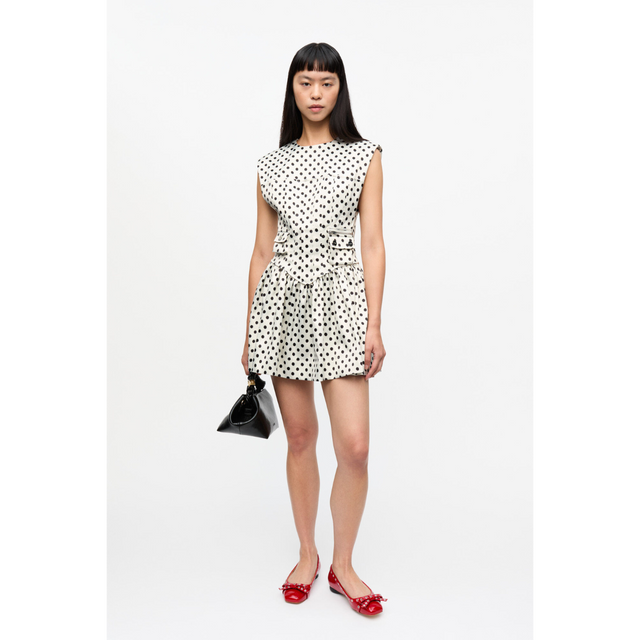 Ganni Satin-Korsett-Minikleid