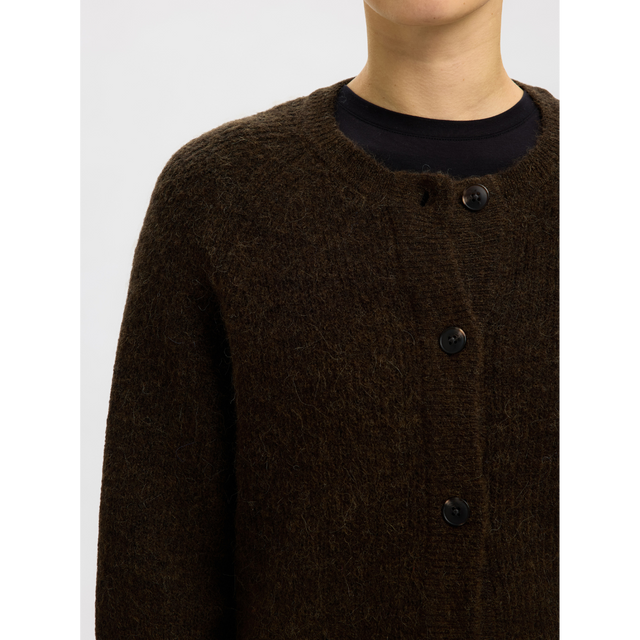 Selected Damen-Lulu LS Strick-Kurzcardigan