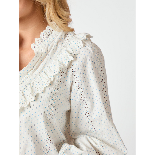 Neo Noir Degas Embroidery Blouse