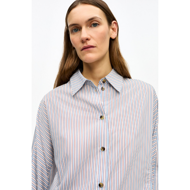Ganni Yarn Dyed Stripe Shirt