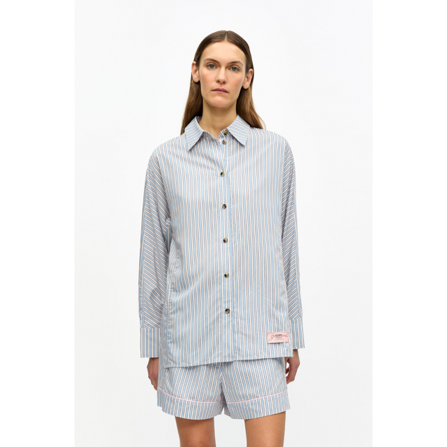 Ganni Yarn Dyed Stripe Shirt