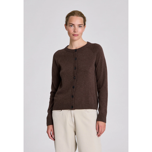 Gai Lisva Gry L/S Cardigan Lambswool Knit