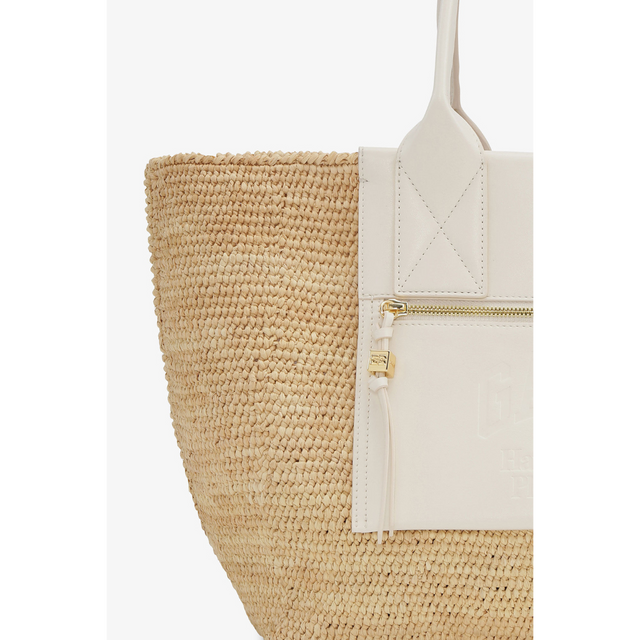 Ganni Easy Shopper Medium Raffia