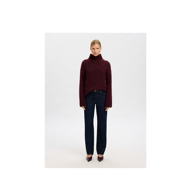 Selected Damen Gabriella Knit High Neck Noos