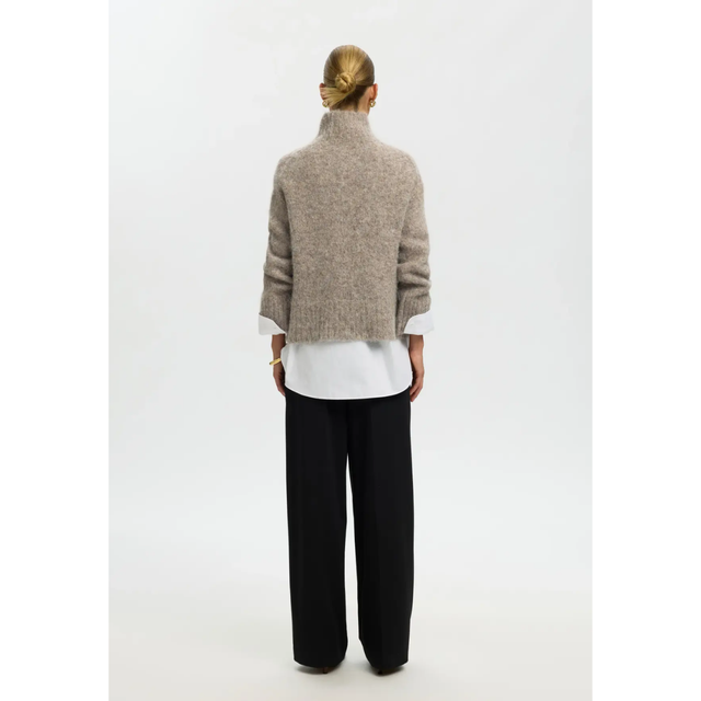 Selected Gabriella LS Knit High Neck Noos