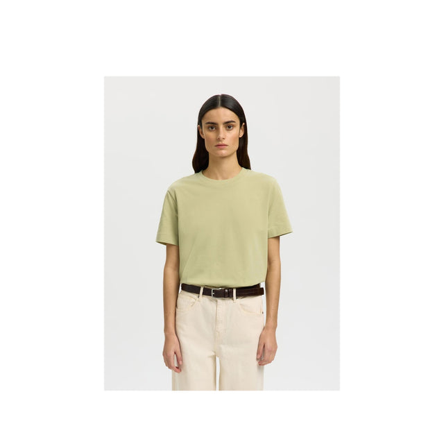 Selected Damen T-Shirt Essential SS Boxy Tee Noos