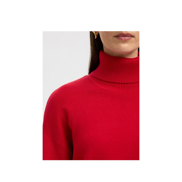 Selected Women SLFKAMMA LS KNIT ROLL NECK