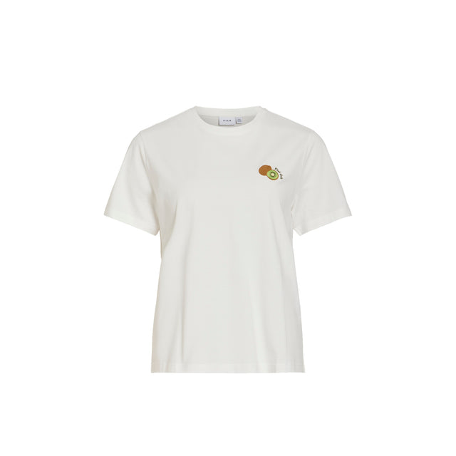 VILA Visybil Berry O-Neck S/S Top
