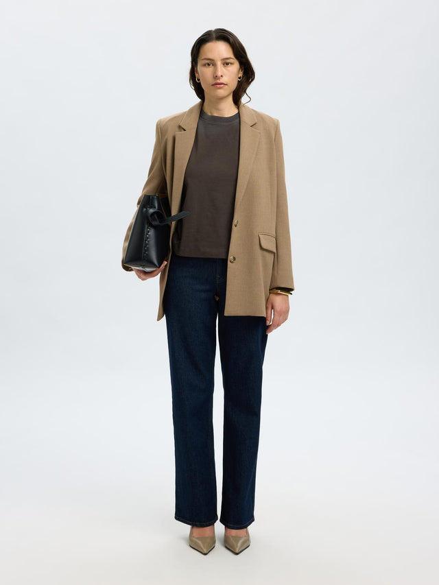 Selected Women Slfessential LS Boxy Tee