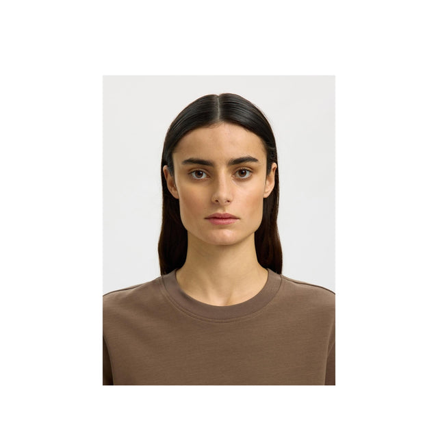 Selected Damen T-Shirt Essential SS Boxy Tee Noos