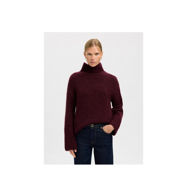Selected Damen Gabriella Knit High Neck Noos