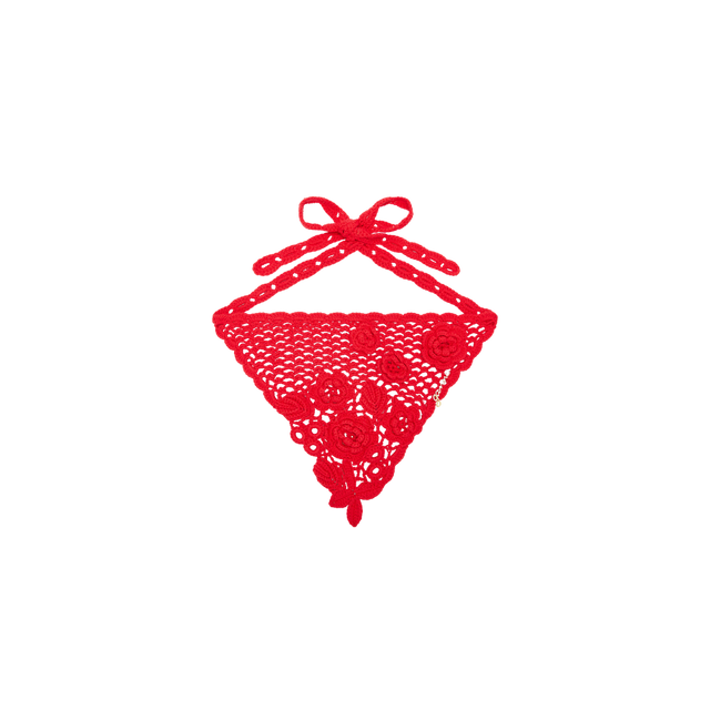 Cool headscarf i farven goji berry fra Ganni