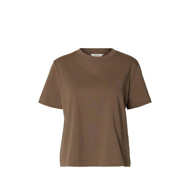 Selected Damen T-Shirt Essential SS Boxy Tee Noos