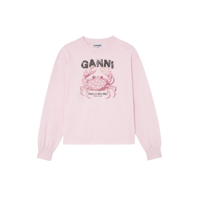 Ganni Basic Cotton Jersey Longsleeve