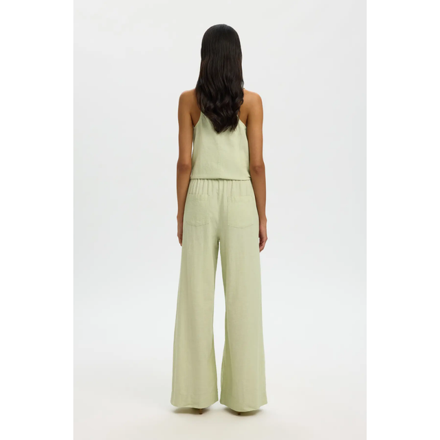 Selected Women Luisa MW Wide Linen Blend Pant