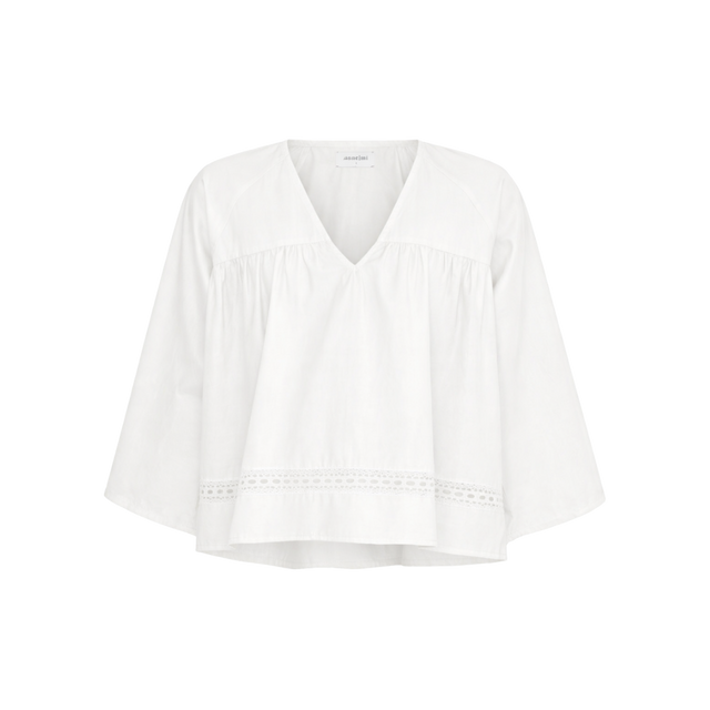 Siri bluse i hvid fra Anne-mi