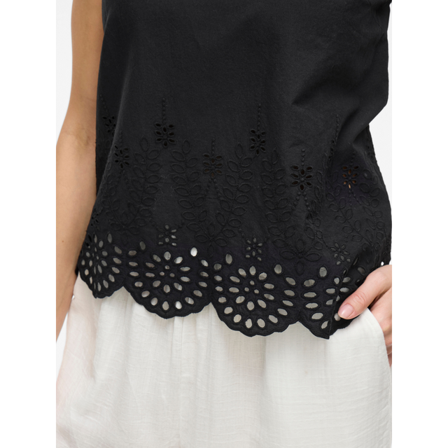 VILA Vihortensa O-Neck Frill Top
