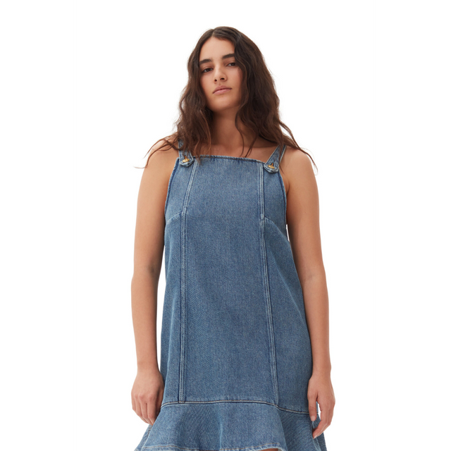 Ganni Heavy Denim Mini Dress