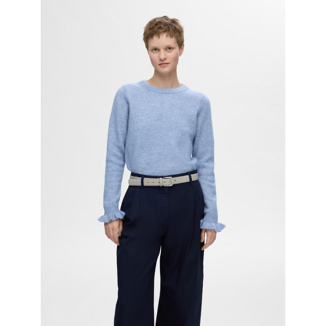 Selected Femme SLFLULU LS KNIT FRILL CUFF ON