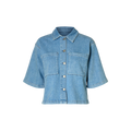 Selected Femme Anya 2/4 Short Denim Shirt