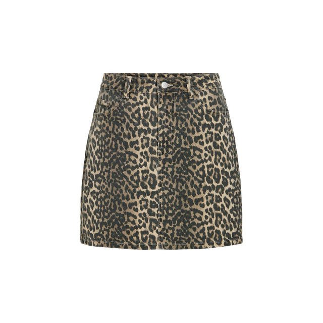 VILA Vi Chia Leopard Short Skirt