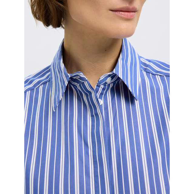 Selected Femme – Fia – Kurzes, gestreiftes 2/4-Hemd