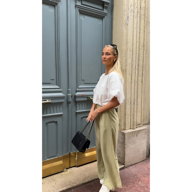 VILA Baluni O-Neck S/S Volume Top