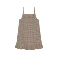 Ganni Check Wool Mix Mini Dress