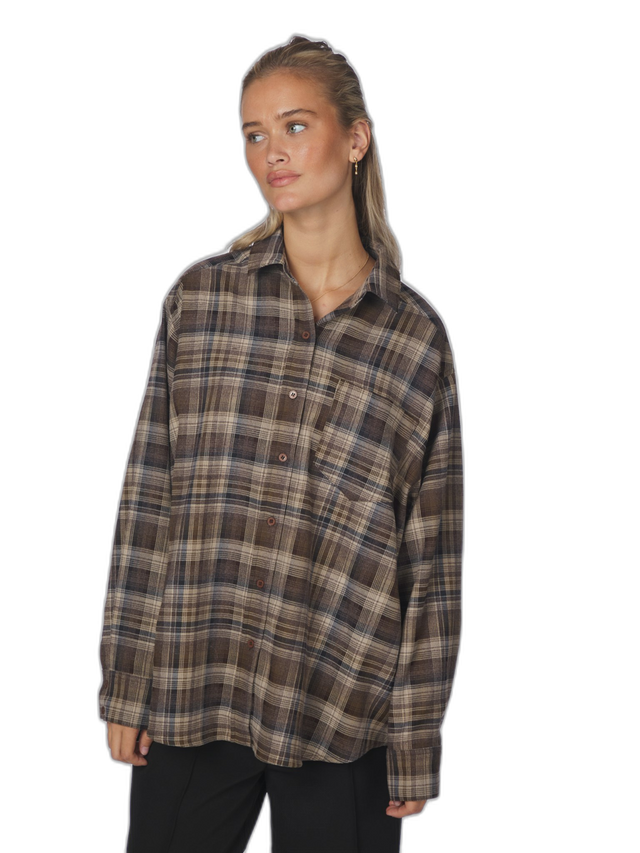 Neo Noir Damla Flannel Check Shirt