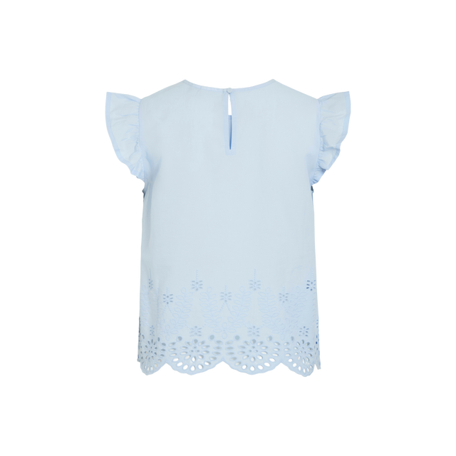 VILA Vihortensa O-Neck Frill Top