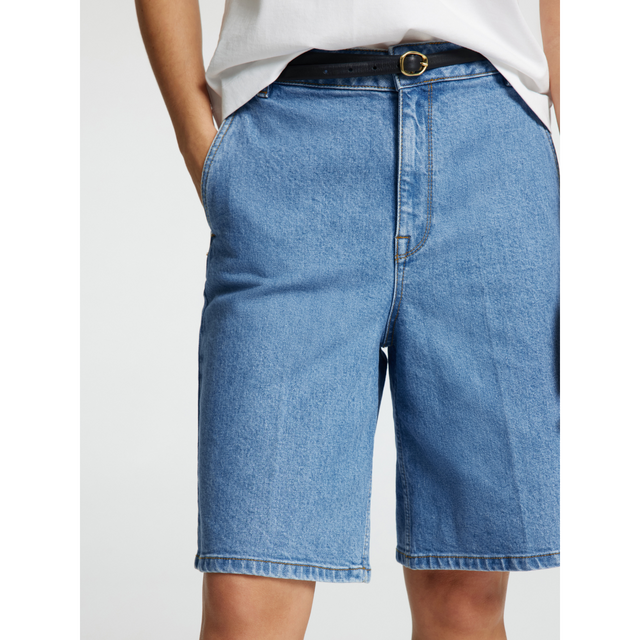 Selected Femme Evelyn Bermuda Denim Shorts