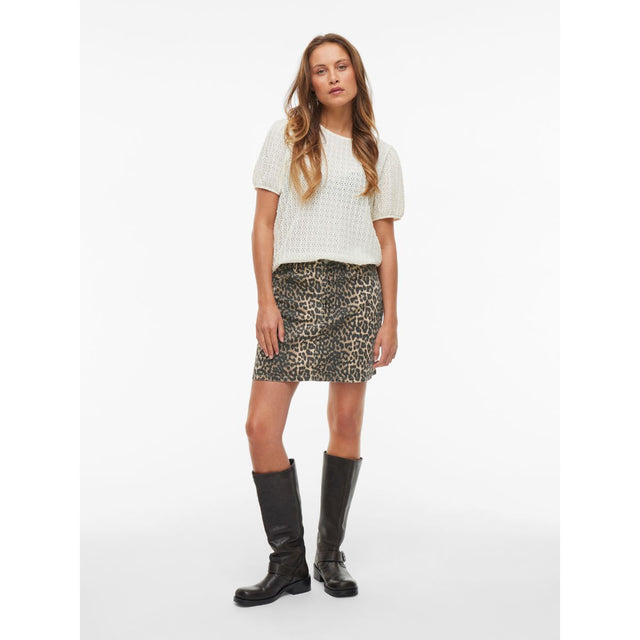 VILA Vi Chia Leopard Short Skirt