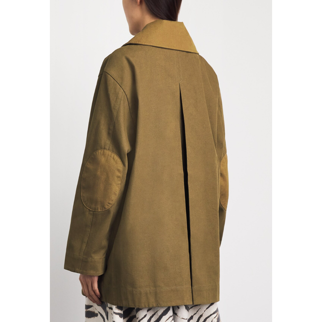 Ganni Workwear Canvas Jacket Military Olive