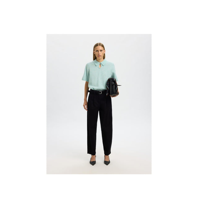 Ausgewählte Damen – Sia Ras 2/4 Strickkragen mit Schlüssellochausschnitt