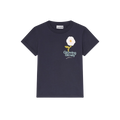 Baby fit t-shirt med blomsterbroderi fra Ganni