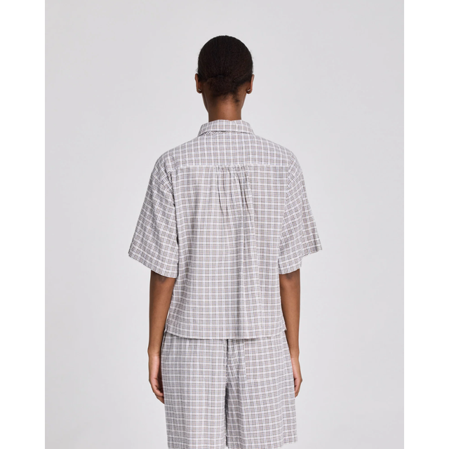 Gai Lisva Elsa S/S Checkered Shirt W/Pocket
