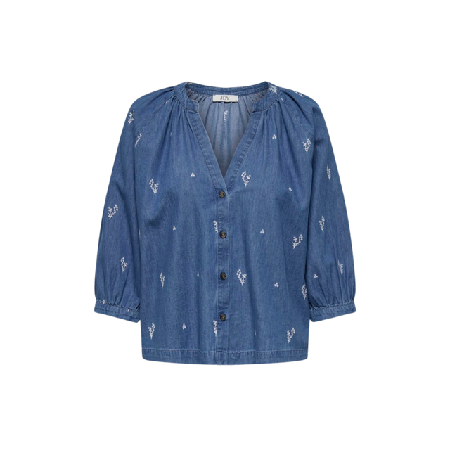 Let denim skjorte fra JDY - front