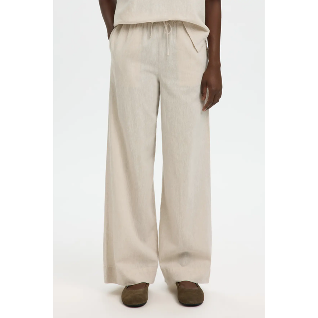 Selected Women Luisa MW Wide Linen Blend Pant