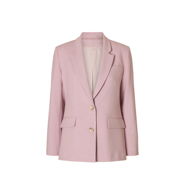 Smuk lyserød Rita classic blazer fra Selected Women - foran