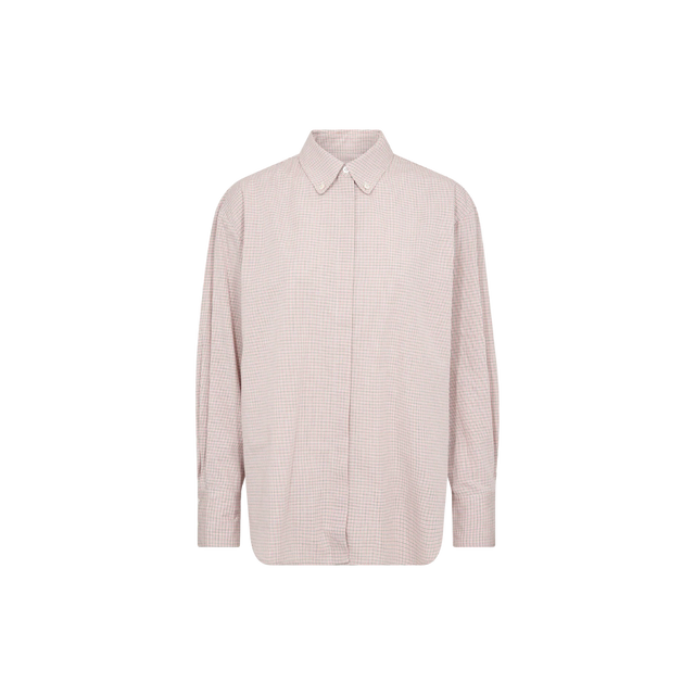 Smuk ternet oversize skjorte fra Mos Mosh - front