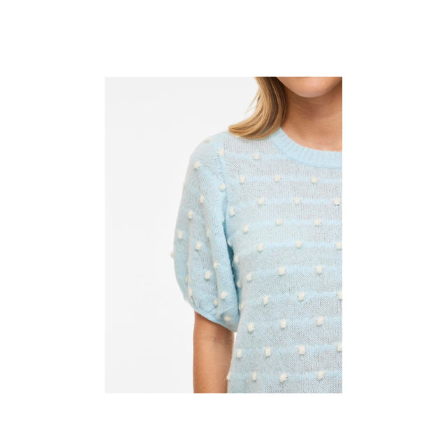 Lyseblå boblestrik fra Vila - closeup